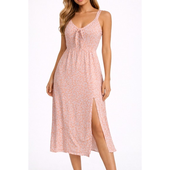 Lost + Wander Dresses & Skirts - LOST + WANDER Pick Me In The Desert Dress Size XS Pink Floral Midi Summer Spring